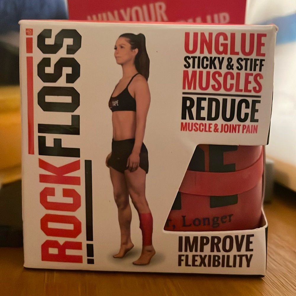 RockFloss tape new in box. 2 inch red